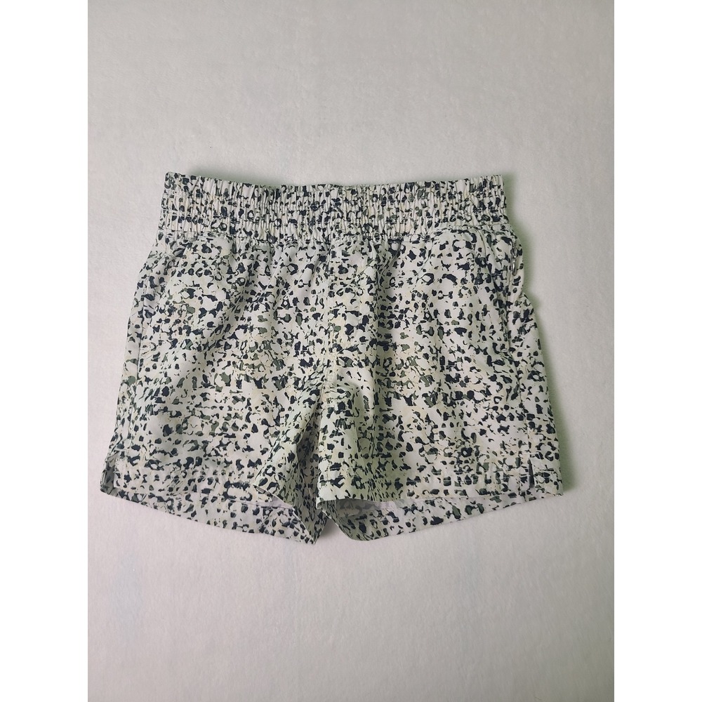 Old Navy Active Shorts Girls M/8 Cream Black Speckled StretchTech Athletic